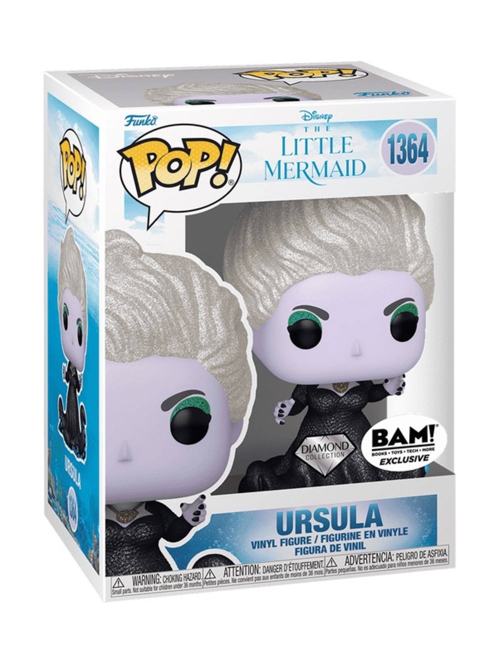 Funko Pop! # 1364 Ursula Diamond Collection - Silver Hair & Purple Skin
NWT